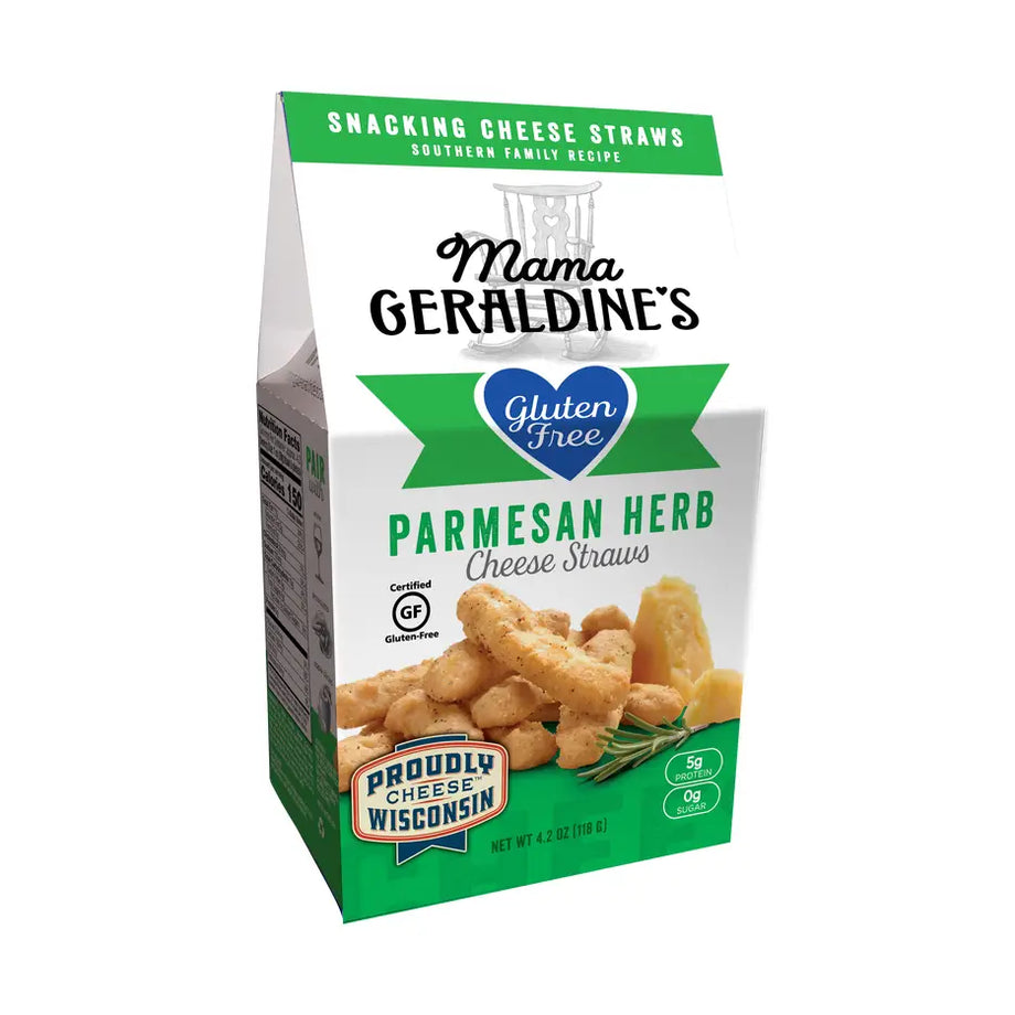 Mama Geraldine's Gluten Free Parmesan Herb Cheese Straws – Georgia
